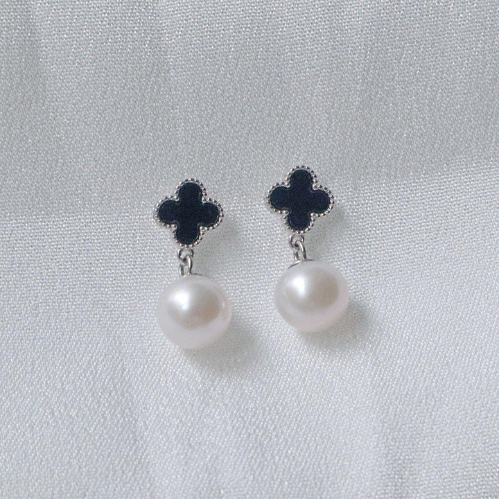 Pearlpals Elara -7mm Freshwater Pearl Earrings in Sterling Silver