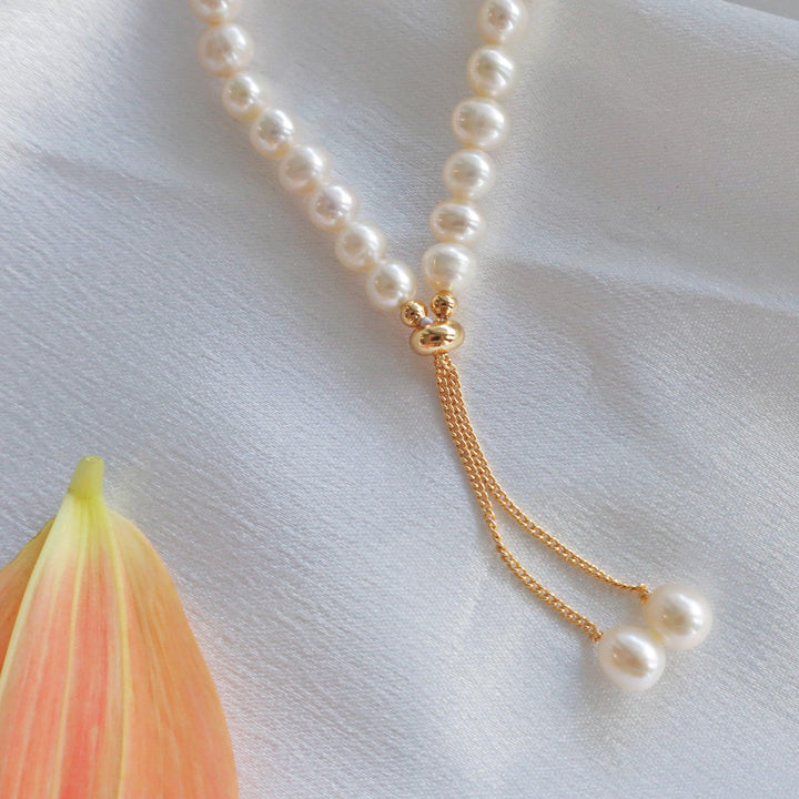 Pearlpals 5mm freshwater pearl bracelet with a pull-and-slide clasp