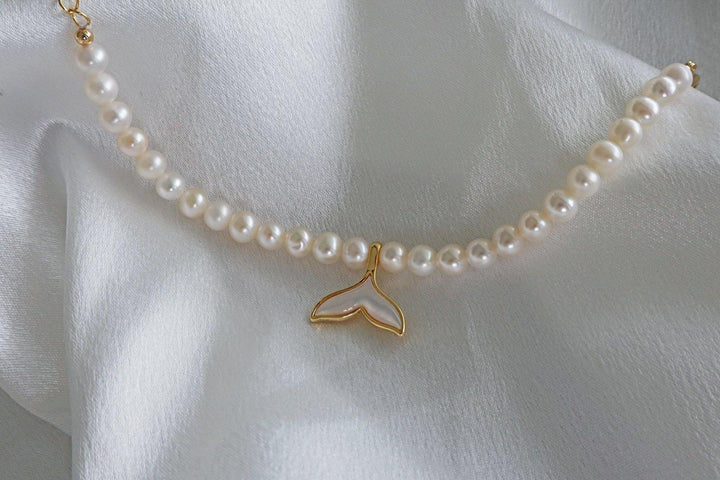  Mermaid Freshwater Pearl Bracelet In Gold Plated